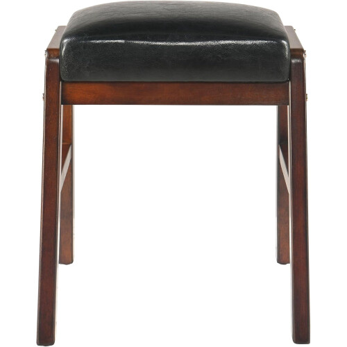MODERION Footstool Solid Wood Legs 17.72 inch Upholstered 1