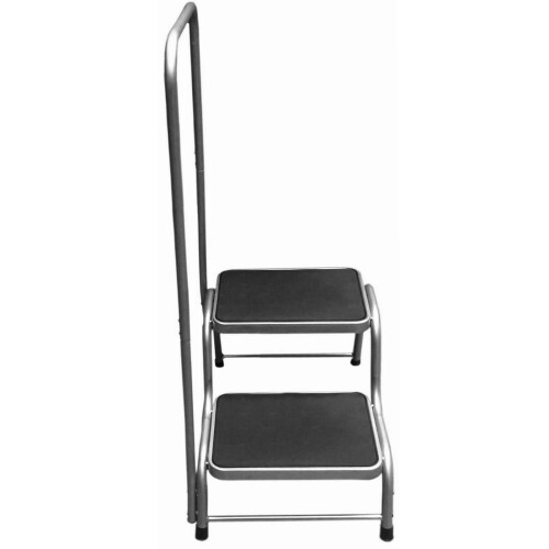 Caravan Double Step with Handrail Support Handle Anti Slip Motorhome Campervan 1