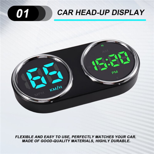 1 Set --Display för Bil, Universal för Bilar, Hastighetsmätare, Körgadget 1