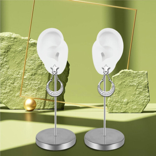 Silicone Ear Mannequin for Piercing Training Left and Right 1