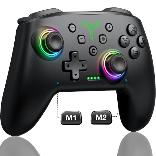Wireless Bluetooth RGB Controller for Nintendo Switch/Switch OLED/Lite/ Switch 2 1