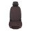 Car Seat and Backrest Cooling Set Coffee 3D Mesh 2-Piece 1