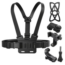 Chest Mount Strap Belt Adjustable Harness with J Hook Fastener Kit for Hero 13 12 11 10 Action Camera Accessories