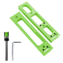 Gabarits de Routeur à Charnière Dissimulée pour Découpe de Rainures Outil de Gabarit de Rainurage Pratique pour Charnières de Porte de 5,3 à 7,8