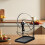 Kitchen Pot Cover Rack with Spatula Storage and Cutting 7