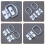 Heavy Duty D-Ring Tie Down Anchors 2 pcs 7