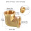 Brass Elbow Connector Threaded Gold 3 Types 2