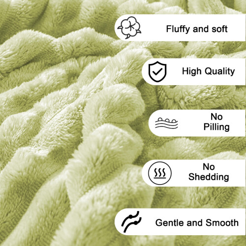 Raschel Winter Blanket Double-Layer Ultra-Soft 27.55x39.37 1