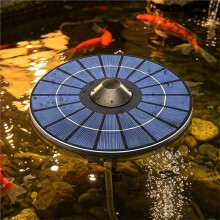 Solar Floating Pond Aerator Pond Oxygen Pump with Air Hose and Bubble Stone Fish Tank Oxygenator for Birdbath Backyard