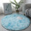 Ultra Soft Plush Round Rug Mat White 48 inches 5
