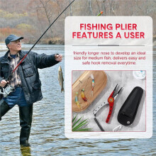 Fishing Pliers Cutters Fishing Hook Remover Fishing Tools with Sheath and Lanyard Gear for Fish Cutting Boat Fly