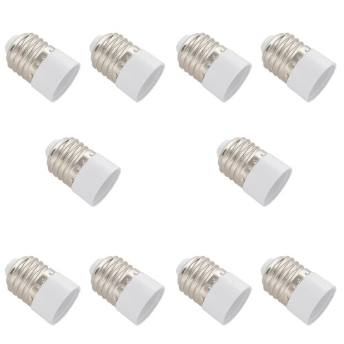 10X Adaptateur de Douille E14 Vers E27 pour Lampe LED 1