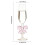 Borosilicate Glass Wine Glass with Black Bow 1 pc 6