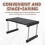 Kitchen Cabinet Counter Shelf Organizer Expandable Stackable Spice Rack for Dish Sauce Black 4