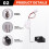 83320-60440 Bränsleoljenivåsensor för  Prado 2002-2009 Bilaccessoarer 3