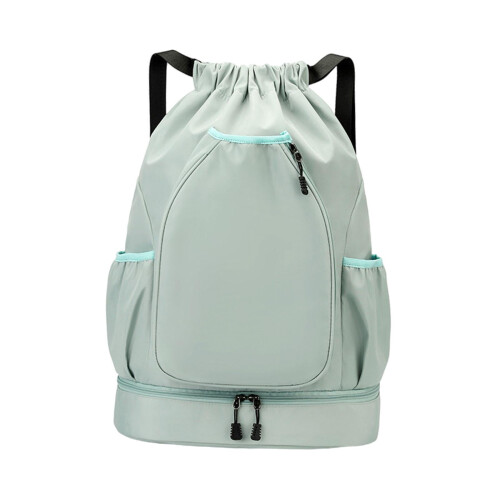 Tennis Backpack Green Water-Resistant Large-Capacity 1