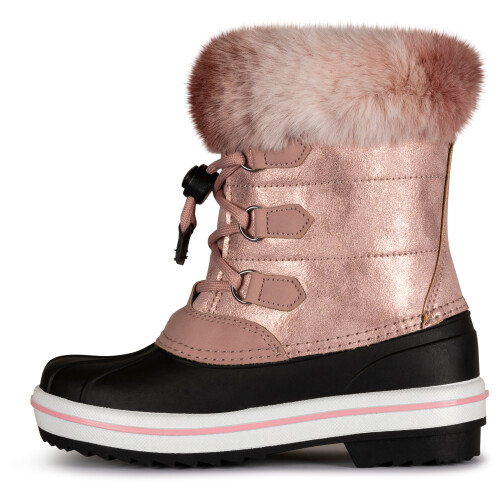 Trespass (33, Pink) Trespass Unisex Kids Snowboot Faux Fur Trim Eiry 1