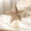 HomeKingdee Glitter Star Tree Topper Champagne 3
