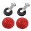 License Plate Screws Fastener Red Plastic Set 4