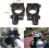 Universal 10mm Bike Mirror Handlebar Clip Pair Black 2