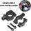 Universal 10mm Bike Mirror Handlebar Clip Pair Black 3