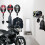 Motorcycle Helmet Rack Wall Mount with 180 Rotation and 5