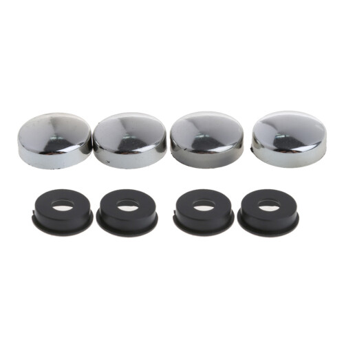 Car License Plate Bolts with Plastic Caps 8 Pcs 1