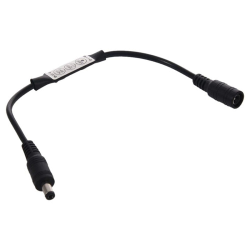 2X Low-Profile Inline Controller  3 Key Dimmer  for LED Strip Light Black 2