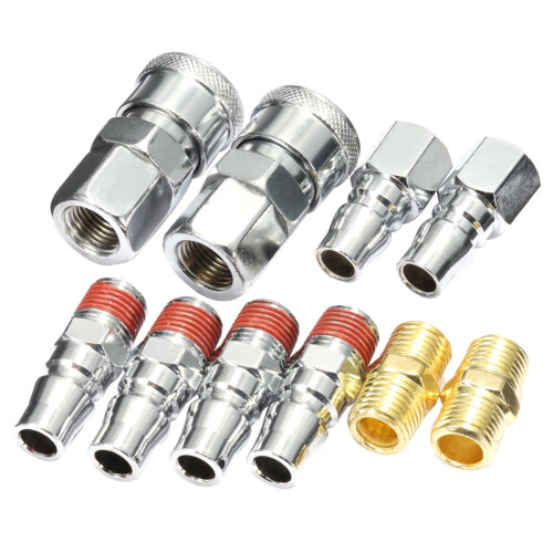 Air Compressor Connector Set 1/4 Inch 10 Pcs 2