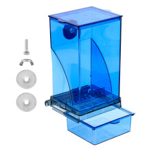 Bird Feeder Containers with Lids Screw Cap Blue Set of 2