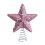 Pink Glitter Foam Star Tree Topper with Silver Spring Base 5
