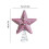 Pink Glitter Foam Star Tree Topper with Silver Spring Base 6