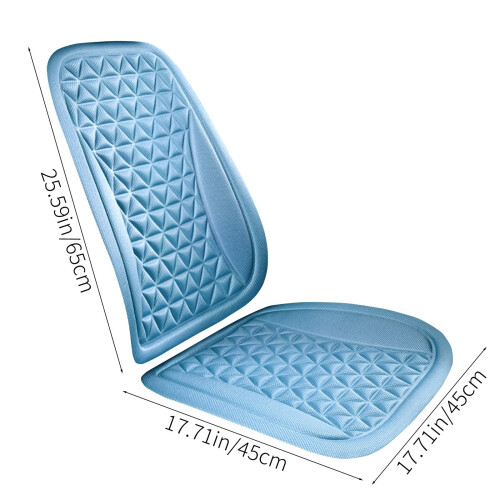 Ventilated Car Seat Cushion with Backrest 1pc 2