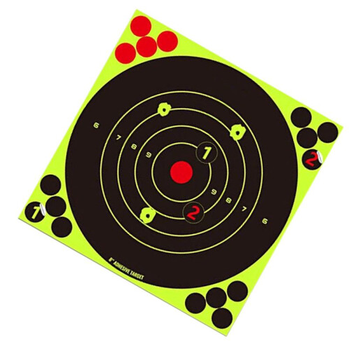 200pcs Fluorescent Green Target Stickers Bow and Stickers