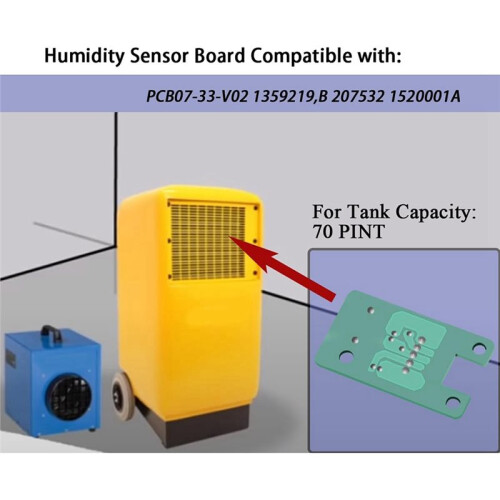 Humidity Sensor Board,Only Fix Error E1,PCB07-33-V02 1359219 Fit for  Garrison Dehumidifiers,CANNOT Repair E9 2