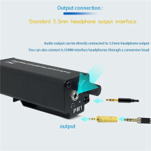2X Conversor de Amplificador de Fone de Ouvido Profissional PM1 XLR para Interface de Áudio de 3,5 mm Amplificador de Fone de Ouvido HIFI