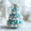 Beginner Crochet Kit Christmas Tree Decoration Set with Bow 4