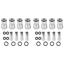 4 Pairs Cornelius Type Lock Keg Posts,Stainless Steel Poppets and Springs,Poppet Female Thread Gas + Liquid