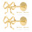 Curtain Holdbacks Metal Bow Wall Mounted 2 Pcs 7