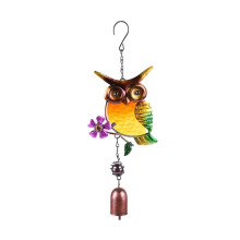 Home Fashion Dekoration Metall Windspiel Eule Windspiel Garten Outdoor Dekor Hängender Anhänger Geschenke Zubehör Werkzeuge D