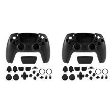 2X Reparaturteil für PS5 BDM-010 Controllergehäuse Shell Game Controller Shell Cover mit Tasten Schwarz