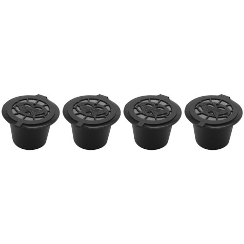 40x Refillable Reusable Coffee Capsules Pods for  Machines Spoon 1