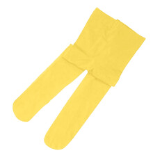 Women's Nylon Opaque Tights Yellow L