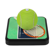 Calendario da scrivania 2026 con scultura 3D a tema tennis e carta