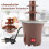 Mini Chocolate Fountain 8 inch 3-layer for chocolate cheese 4