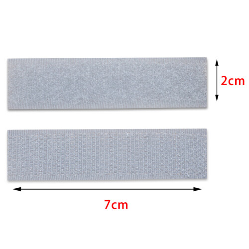 Toppe di riparazione in velcro - 1 paio Grey 1