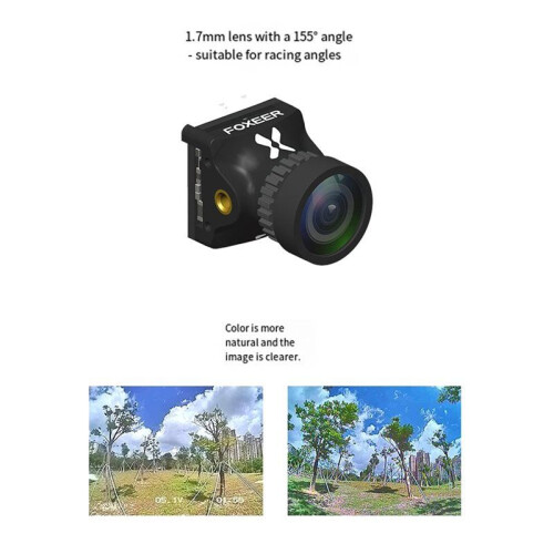 FOXEER   V5 FPV Camera 1000TVL CMOS 1/3Inch Sensor 4ms Latency Super WDR Switchable NTSC/PAL for RC Drones Red 2