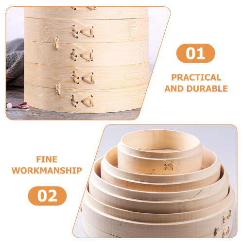 Bamboo Kitchen Steamer Basket for Chinese Dumplings 1