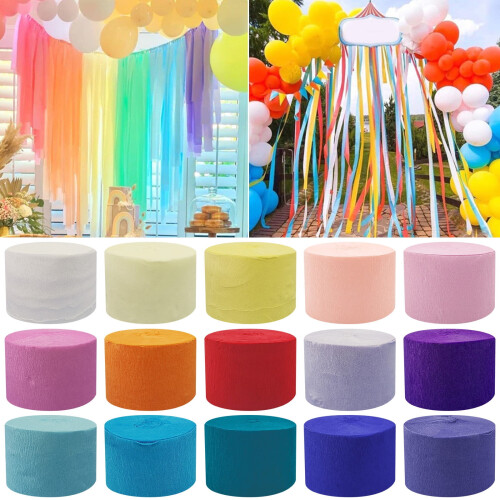 Crepe Paper Roll Bright 1.8 in x 82 ft