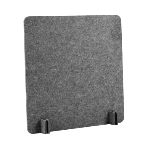 Acoustic Desk Divider Felt Privacy Panel Dark Gray 40x40 cm 1